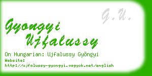 gyongyi ujfalussy business card