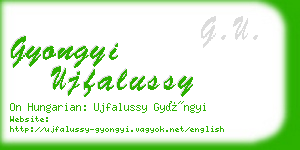 gyongyi ujfalussy business card